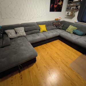 Großes Ecksofa mit Bettkasten & Stauraum