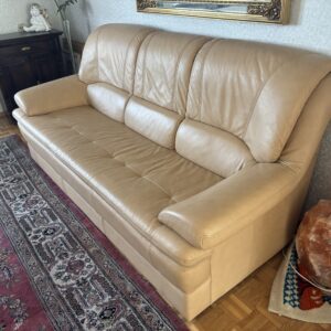 Hochwertige Echtledercouch