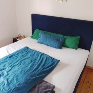 Boxspringbett 2,0 x 1,8 Meter 200 x 180 cm Royalblau
