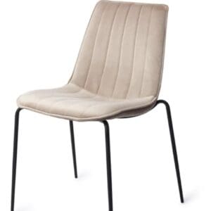 Stuhlset, beige - schwarz