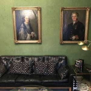 Mid Century Danish Design Ledersofa und 2 Sessel