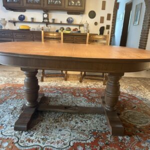 Tisch, ausziehbar, Eiche rustikal