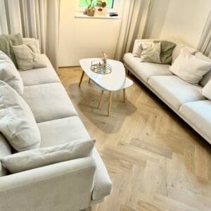 2 Sofas 3-Sitzer Scapa in beige