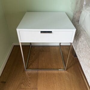 Zanotta Beistell- Nachttisch mit Schublade für Bett, 2x