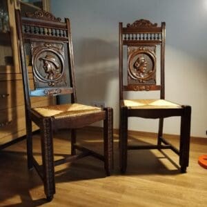 Bretonische Hochzeitsstühle 2 Stck.