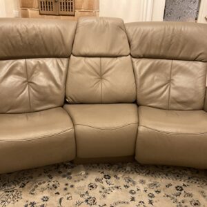 Wohnzimmer Elegante Sitzgarnitur Leder (Drei-, Zwei- und Einsitzer) elektrisch verstellbar