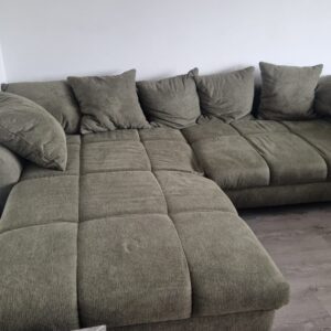 Wohnlandschaft Microfaser/Webstoffoptik