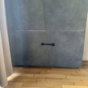Modern cabinet / sideboard – concrete look (grey)