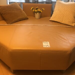 Wunderschön….Du hast eine kleine Wohnung, doch ein Sofa muss rein, nimmt doch dieses, es ist klein und fein. Sitzhöhe 43 cm / Rücken,- u. Seitenlehne 70 cm / Tiefe 125 cm / Breite 200 cm. Das Sofa hat 6 Quadratische Metallfüße. Diese Sofa ist sehr robust und hat zur Deco noch 3 wunderschöne Kissen.