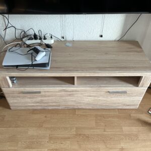 TV-Lowboard Sonoma Eiche mit Schublade + Fächern