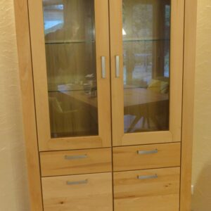 Cantus Vitrine Kernbuche teilmassiv