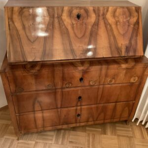 Original Biedermeier Sekretär um 1820/30 – Nussbaum furniert (Expertise vorhanden)