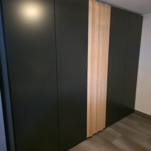 Novamobili Wardrobes Premium Schlafzimmer-Set: Designer Kleiderschrank + 2 Nachtschränke BJ24