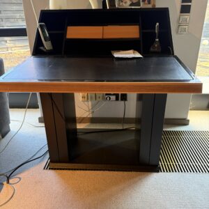 Sekretär schwarz mit Holz