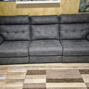 3+2+1 Alcantara-Set: Vollelektrisch mit USB & Relaxfunktion