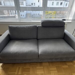 IP-Design Zweier-Couch grau