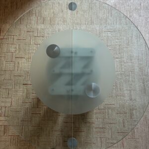 Ronald Schmitt K 750 E Glas Esstisch Silber Ausziehfunktion Esszimmer