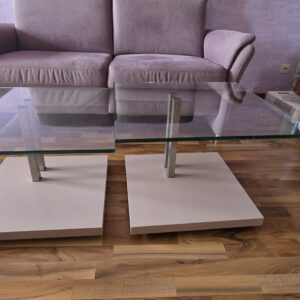 Couchtisch 2 teilig Glas