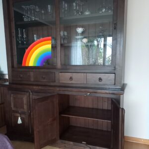 Vitrine echtholz kolonialstile