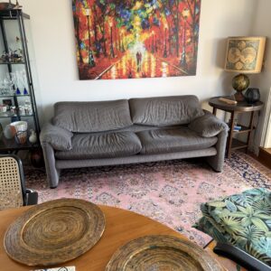 Maralunga, 2Sitzer, Grau-schwarzgestreift