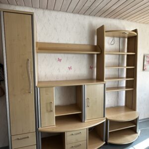 Wohnwand hochwertig massives Ahorn