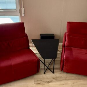 Sofanella 2-Sitzer Kino-Sessel / Sofa + Hocker