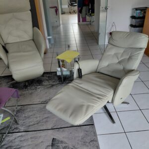 Hochwertige Ledersessel mit einen 2sitzer