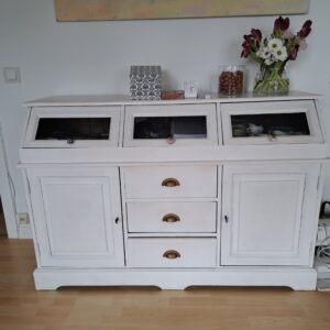 Apothekerschrank vintage Vitrine Higboard Kommode
