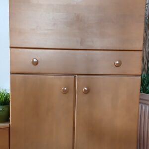 Schrank mit Barfach Erle massiv