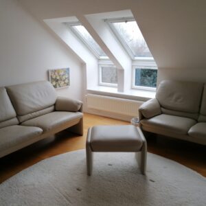 Leolux Bella Bora Leder Senso 2 Sofas,1 Hocker