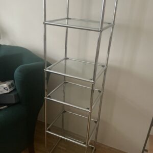 USM Haller Regal, silber, 160 cm hoch, 40 breit, 37 tief