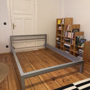 Edelstahl Bett wie Hans Hansen 140x200