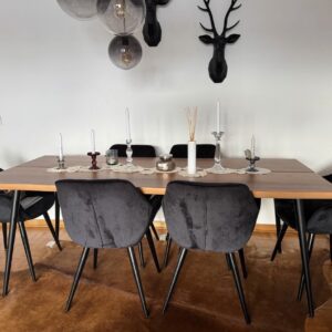 Wohnzimmer Esstisch mit 6 Stühlen