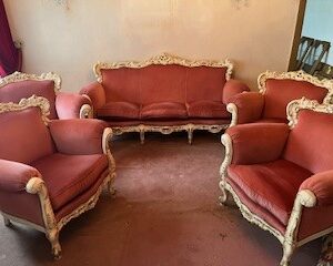 Barock Sofa und 4 Sessel