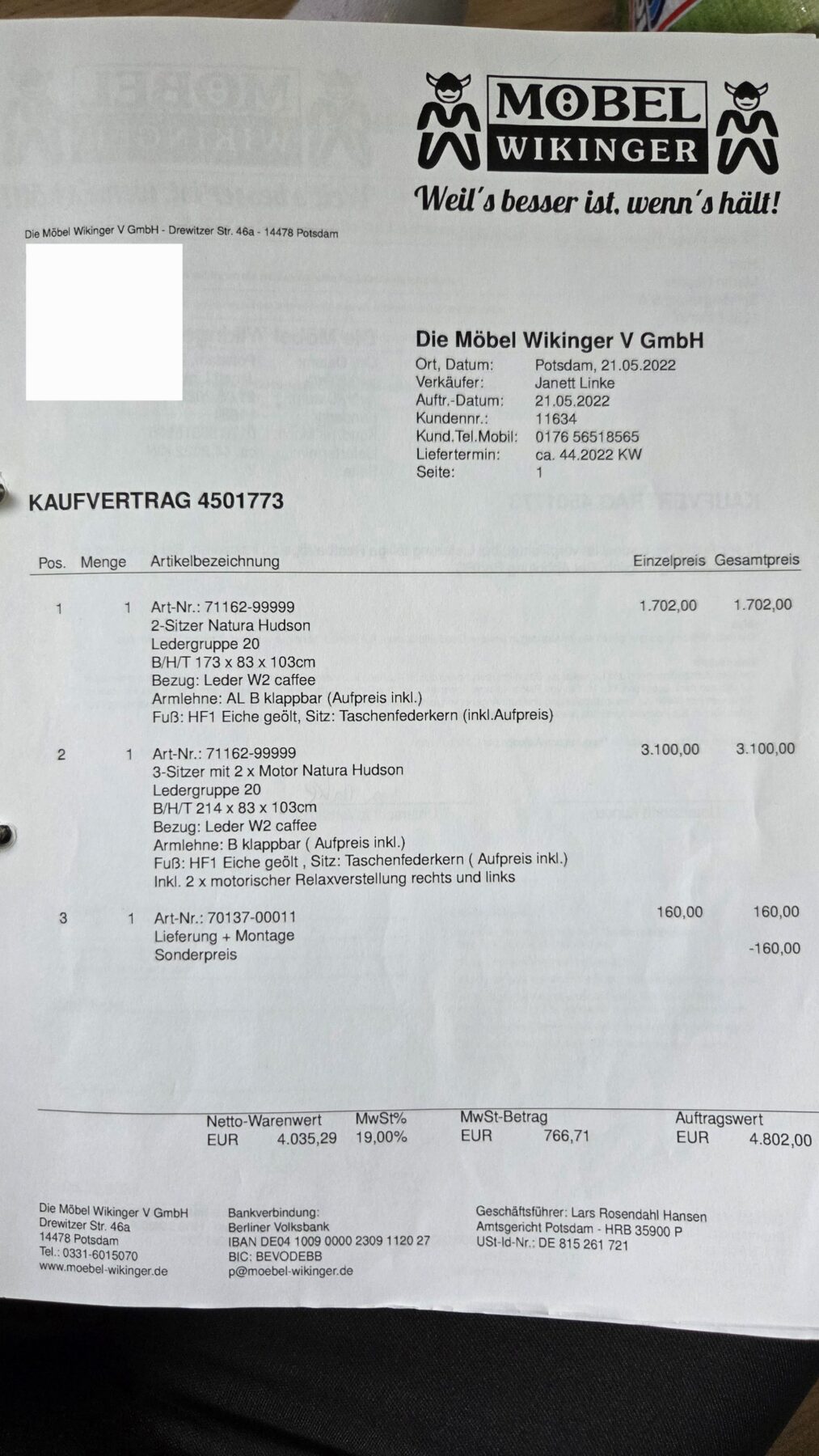 Kaufvertrag