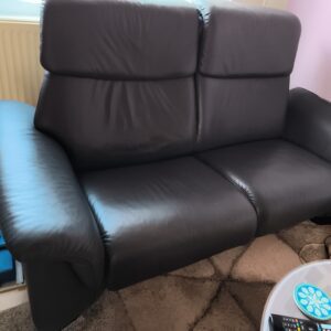 2 stck. Ledersofas