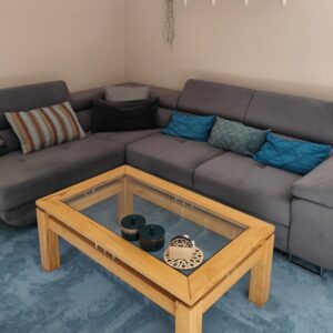 Ecksofa mit Schlaffunktion und Bettkasten