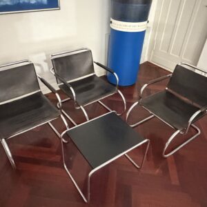 3 Franco Albini Triennale lounge chairs for Tecta, 1980s