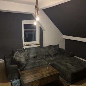Sofa mit Hocker