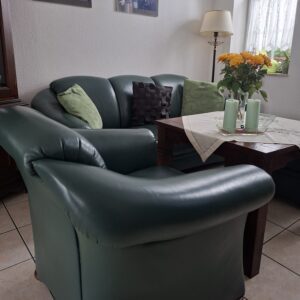Sitzgarnitur Modell - Monaco Set 3/1/+Hocker in Nappa Premium