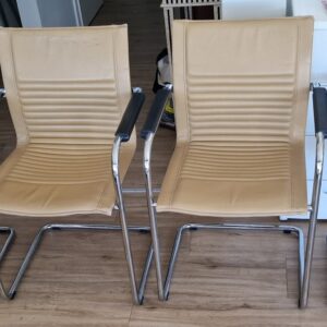 4er-Set Freischwinger – Art Collection (Walter Knoll) – Echtleder