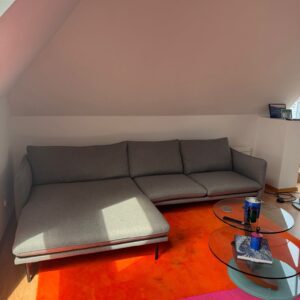Vilmers Designer Ecksofa Lounge Sofa Grau Top Zustand