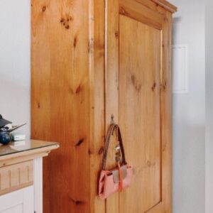 Biedermeier Weichholz Schrank 1m breit 2m hoch