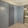 Eckschrank mit Glasverblendung,Schiebe-elemente