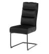 6 Schwingstühle Velours schwarz
