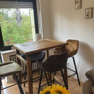 Teak Bartisch mit Stühlen