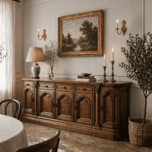 1995 Vintage Sideboard with Oak Veneer – BRÖCKER Anrichte T23