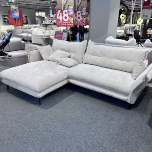 Unbenutztes Modernes Ecksofa Beige mit Kissen günstig abzugeben
