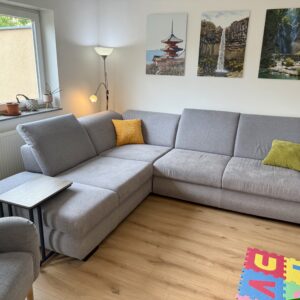 Wohnlandschaft Ecksofa mit Boxspring und Sitztiefenverstellung