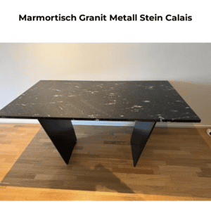 Marmortisch Granit Metall Stein Calais